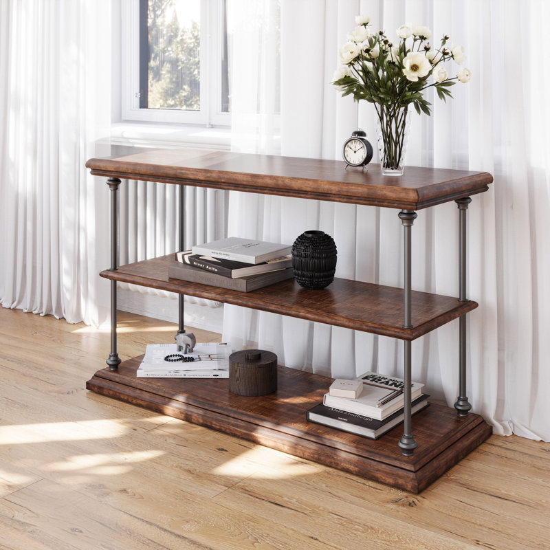Jiyana 48'' Solid Wood Top Console Table