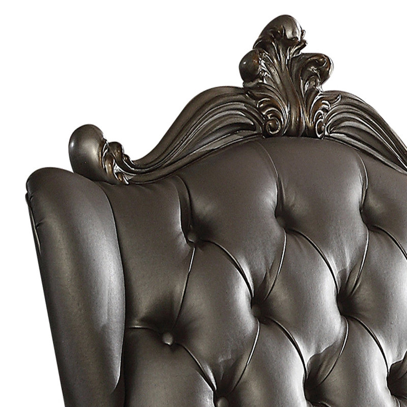 Calvert Faux Leather Chaise Lounge