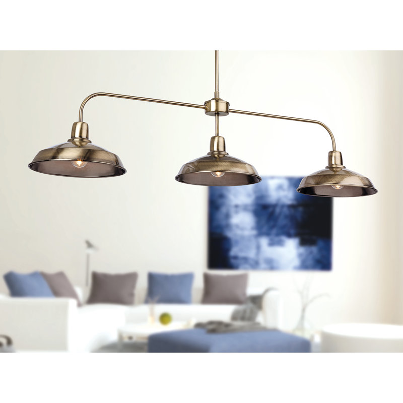 LOUNGE 3 - Light Kitchen Island Pendant, Antique Brass