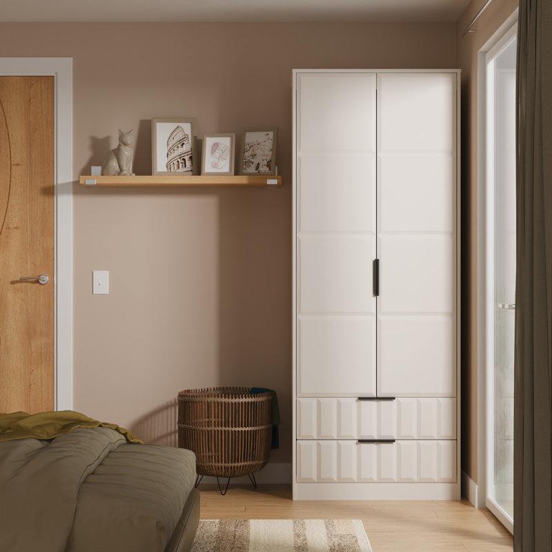 Taelee Manufactured Wood Wardrobe, Kashmir