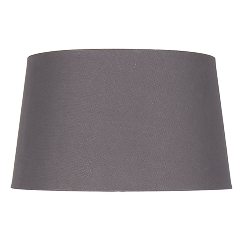 Lorin Cotton Empire Lamp Shade, Grey, 22cm H x 29cm W x 35cm D