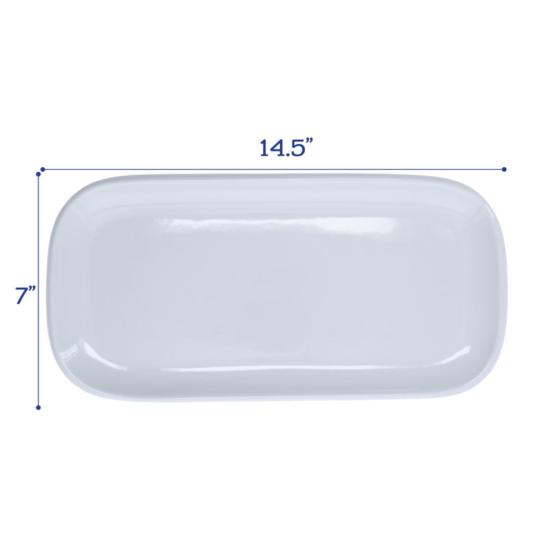 2-Piece, Impulse Platter Set, White