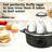 OSTBA APPLIANCE Egg Cooker, 7-Egg Electric Egg Boiler with Musical Buzzer, Overheat Protection, Rapid Egg Cooker for Hard, Soft & Medium Eggs, Easy-Clean Egg Poacher & Mini Food Steamer, Black