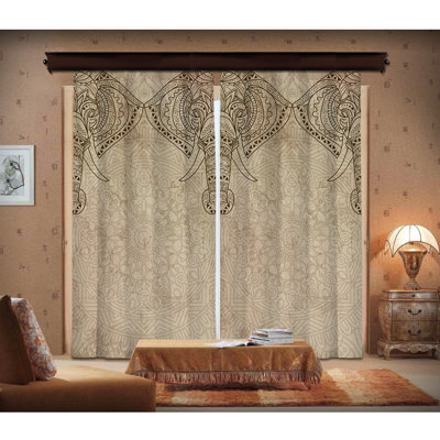 Ulker Room Darkening Curtain Single Panel