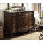 Meuble-lavabo traditionnel de Beckham de 107 cm (42 pouces) en merisier brun, avec miroir, lavabo simple et comptoir en granit Baltic Brown. Entièrement assemblé.