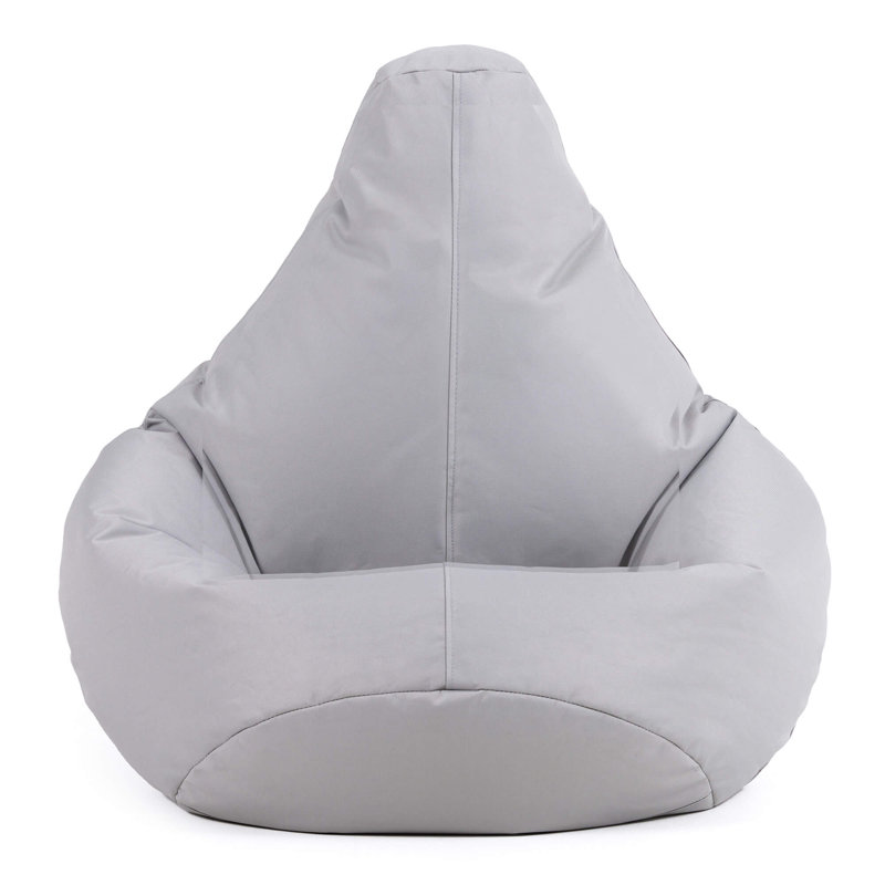 Kids Dalton Indoor-Outdoor Bean Bag, Light Grey