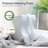 White Noise Knee Pillow With Cooling Cover And Adjustable Strap