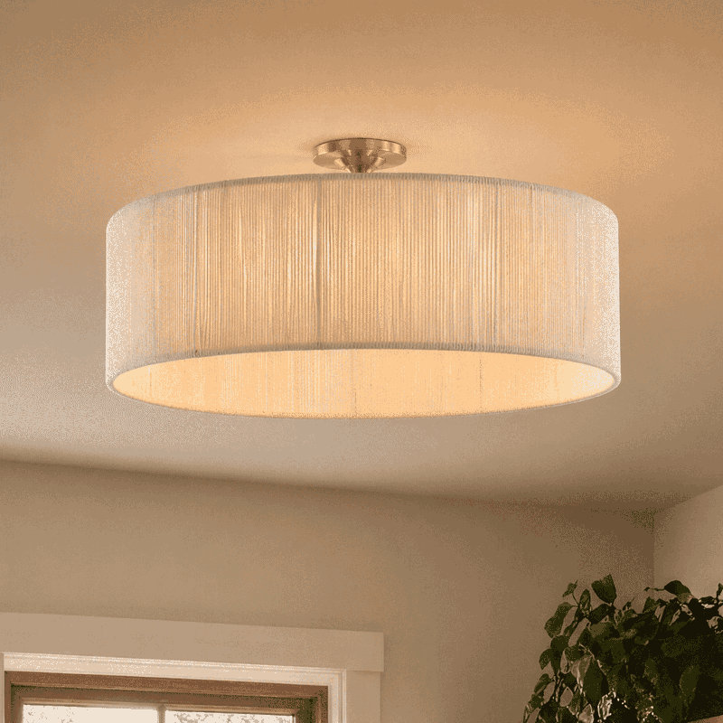 Maynard 4-Light Ceiling Light in White, White