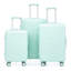 20 po / 24 po / 28 po 3 pièces / ensemble en valise à roulettes ABS, couleur assortie, avec serrure à combinaison