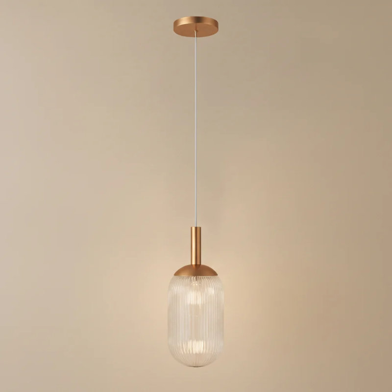 Kitchen Island Pendant Lamp - Bronze - Clear Glass