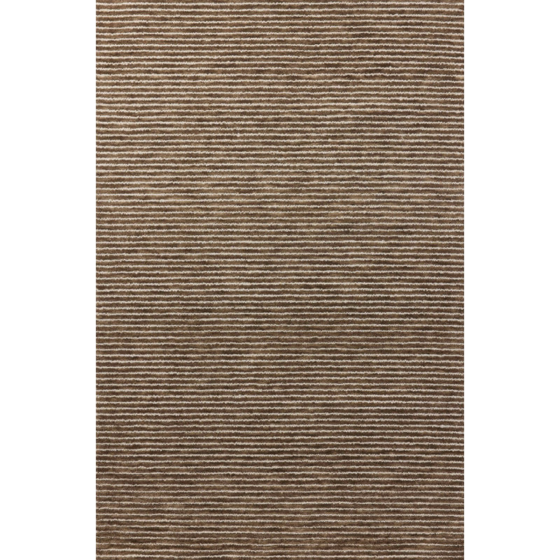 Tapis moka / ivoire Ebern Designs Malpass, Tapis de couloir 2 pi 6 po x 9 pi 9 po