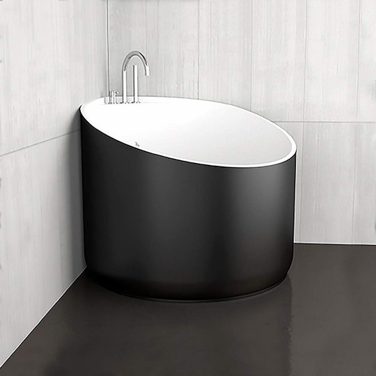Nova 44.9'' L Soaking Bathtub, Black