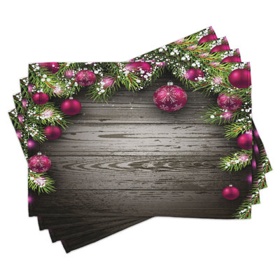 Ensemble de 8 napperons rustiques East Urban Home