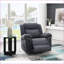 Fauteuils inclinables, fauteuil inclinable électrique en microfibre poli bleu marine avec chauffage & amp; Massage | Bleu marine | Microfibre polie-817819531