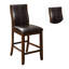 Chaise d'appoint Sofije, chaises de salle à manger en similicuir noires