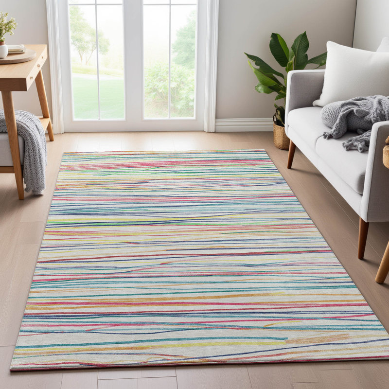 Tapis de qualité supérieure lavable à la machine Harjo AMF1603, Rectangulaire 3 pi x 5 pi