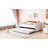 Twin Size Upholstered Daybed with Ergonomic Backrest and Trundle, Beige Guest Bed for Kids or Small Spaces-7241021