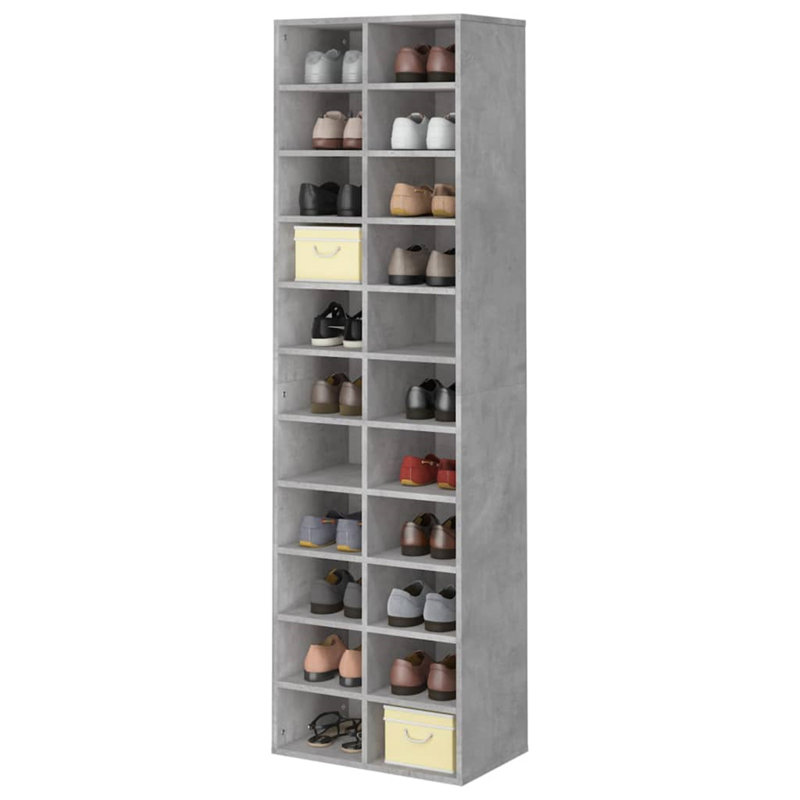 22 Pair Shoe Storage, Concrete Grey