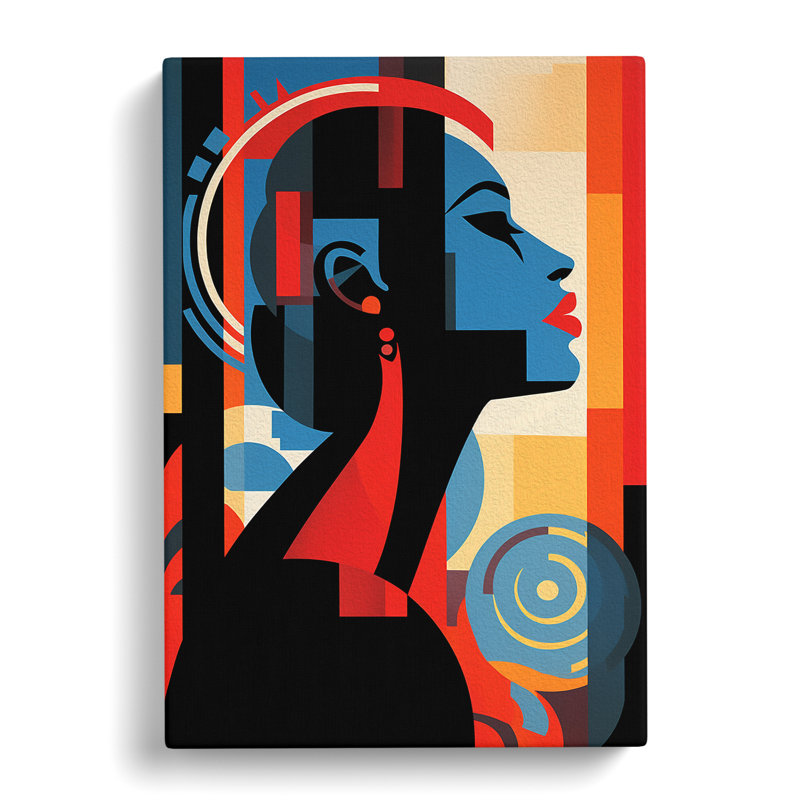 Woman Constructivism No.2 - Wrapped Canvas, 60cm H x 40cm W x 3cm D