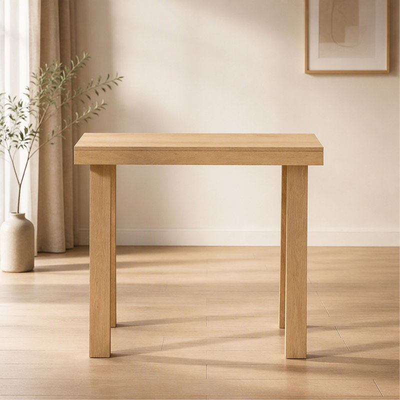 Console rectangulaire étroite de 91 cm (36 po) à placer derrière un canapé, style moderne en bois massif.