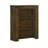 Eleazer Maryl 26 Inch Pier Bookcase with 2 Shelves, Solid Wood, Antique Oak Brown