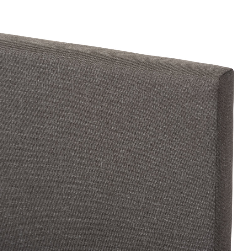 Caylinn Upholstered Platform Bed, Queen, Gray/Dark Brown