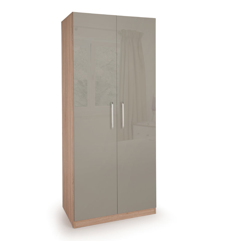 Dufferin 2 Door Solid Wood Wardrobe, Oak
