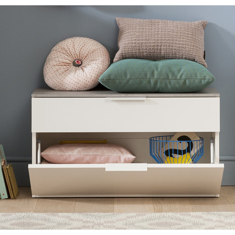 Galaverna Upholstered Bench with Drawers