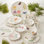 Lenox Butterfly Meadow Porcelain 28-Piece Dinnerware Set, Dishwasher Safe, White