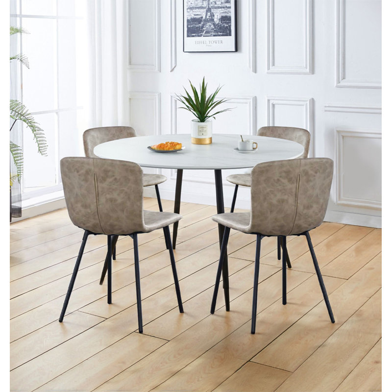 Mose 4 -Person Dining Set, White