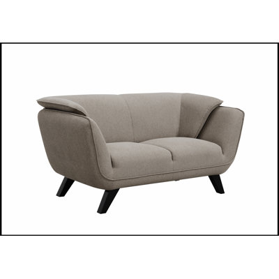 Causeuse Nayeli Boucle - Support à ressorts ensachés, structure et pieds en bois pour plus de confort et de style