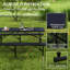 Outsunny 3 Piece 6ft Folding Picnic Table and Bench Set Portable-1385158493