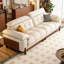 Causeuse-coussin beige modulaire en chenille-723386660