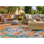 Tapis ivoire orange Ernetta Penssacola-1674874181