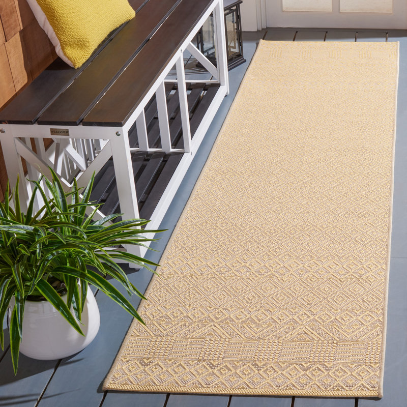 Navas Performance Solid Color Indoor/Outdoor Area Rug, Runner 2'3" x 8'