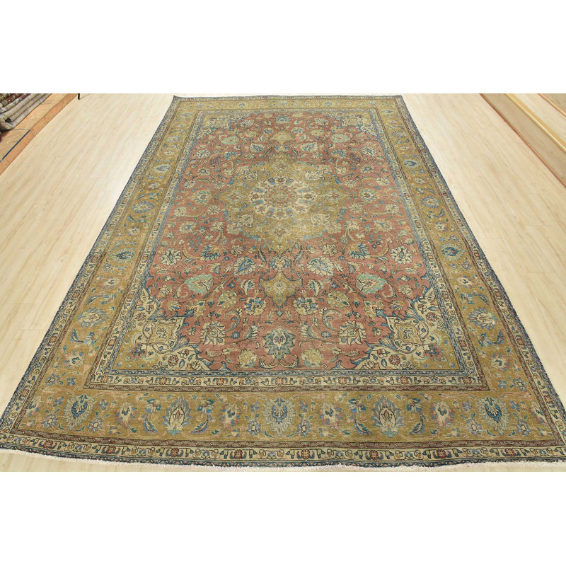 Tapis unique rouge de 8 pi 6 po x 11 pi 5 po