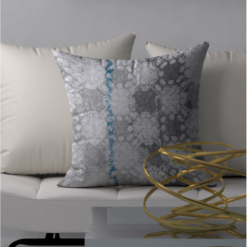 Magnifique housse de coussin carrée séduisante/insert, 18 po x 18 po
