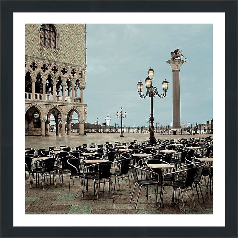 " Piazza San Marco IV " by Alan Blaustein, 39.5" H x 39.5" W x 0.75" D