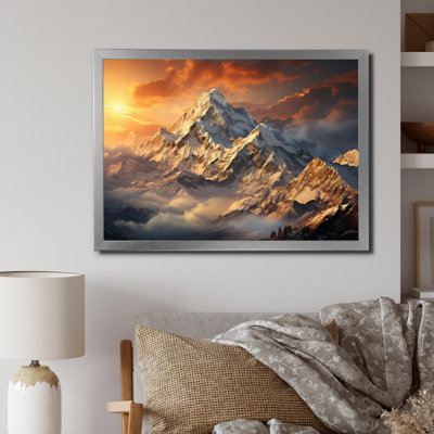 " Winter Landscape Snowy Peaks II "