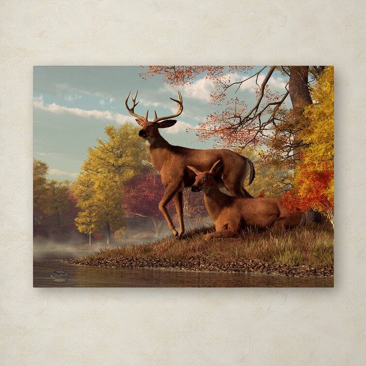 Autumn Deer - Art Print