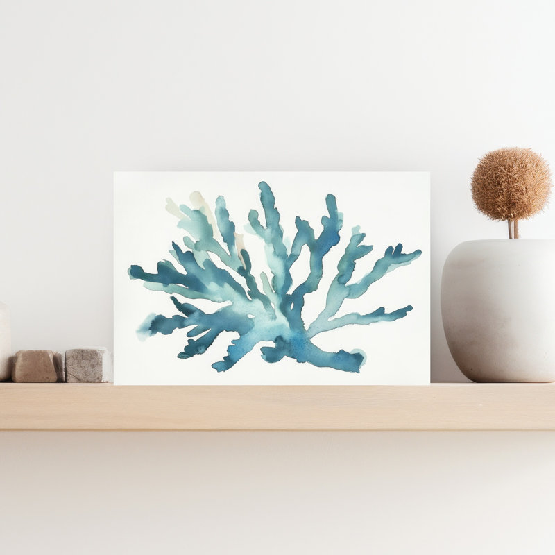 Turqoiuse Coral by Kathrin Pienaar - Wrapped Canvas Print, 30.48 cm H x 45.72 cm W