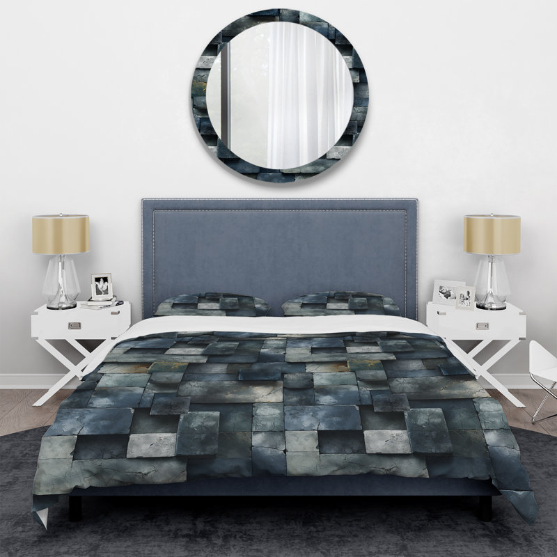 Ensemble de housse de couette Architectural Concrete Wall Illusion III - Brick