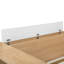 Lit plateforme double en bois avec 6 tiroirs, tablettes, bureau et garde-robe-145616750