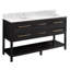 60" Robertson Double Bathroom Vanity Set with Rectangular Undermount Sinks-49568505-75247367-75247372