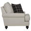 Fauteuil rembourré avec assise confortable et 1 coussin décoratif inclus Navay