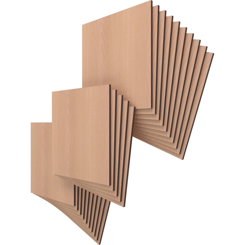 Planches en bois, Aulne, H 15,75 po x l 15,75 po x P 0,38 po