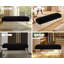 Woven‑Texture Ottoman Bench End‑of‑Bed Bench Floor‑Friendly Golden Metal‑Leg Bench for Living Room, Bedroom and Entryway-575077466