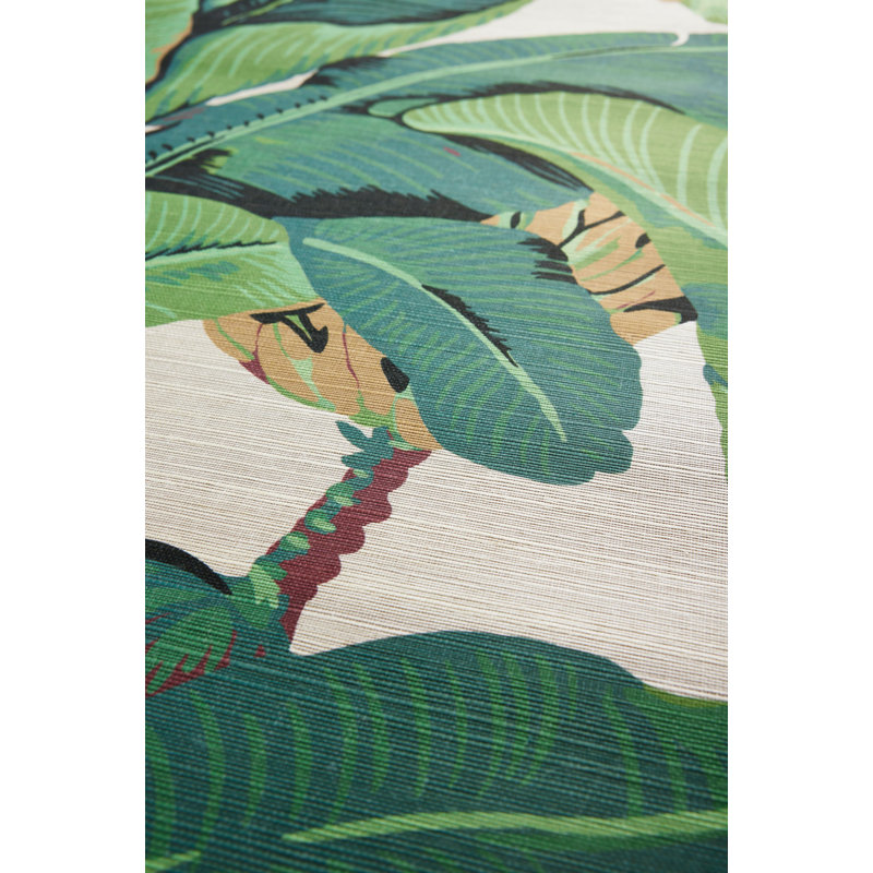 HINSON PALM GRASSCLOTH TRIMMED