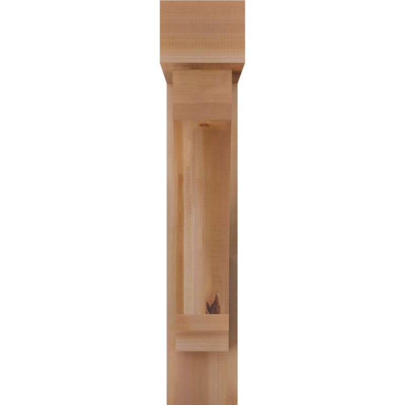 Support de bloc impérial avec entretoise décalée, 40 x 28, Cèdre rouge occidental de l 7 1/2 po (lisse)