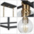 Mariello 4-Light Matte Black Farmhouse Kitchen Island Linear Pendant-1247335889